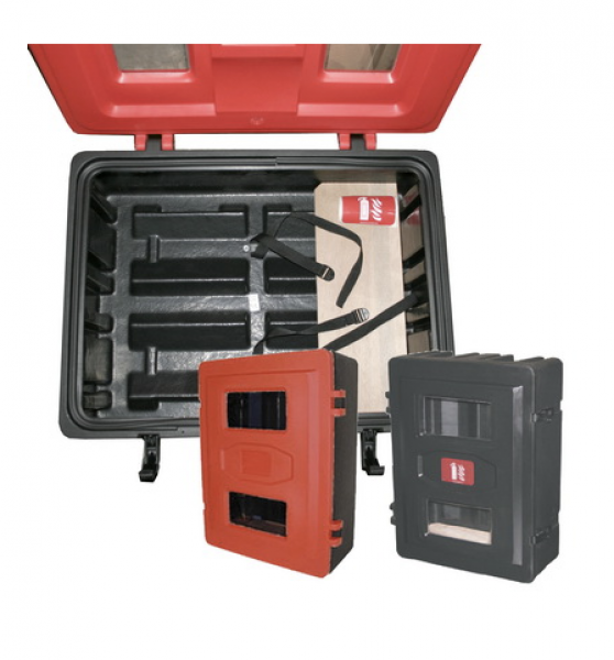 MBS-FIRE Feuerlöscher Kasten Box Double Schutzkasten für bis zu 2Stück 6Kg Feuerlöscher